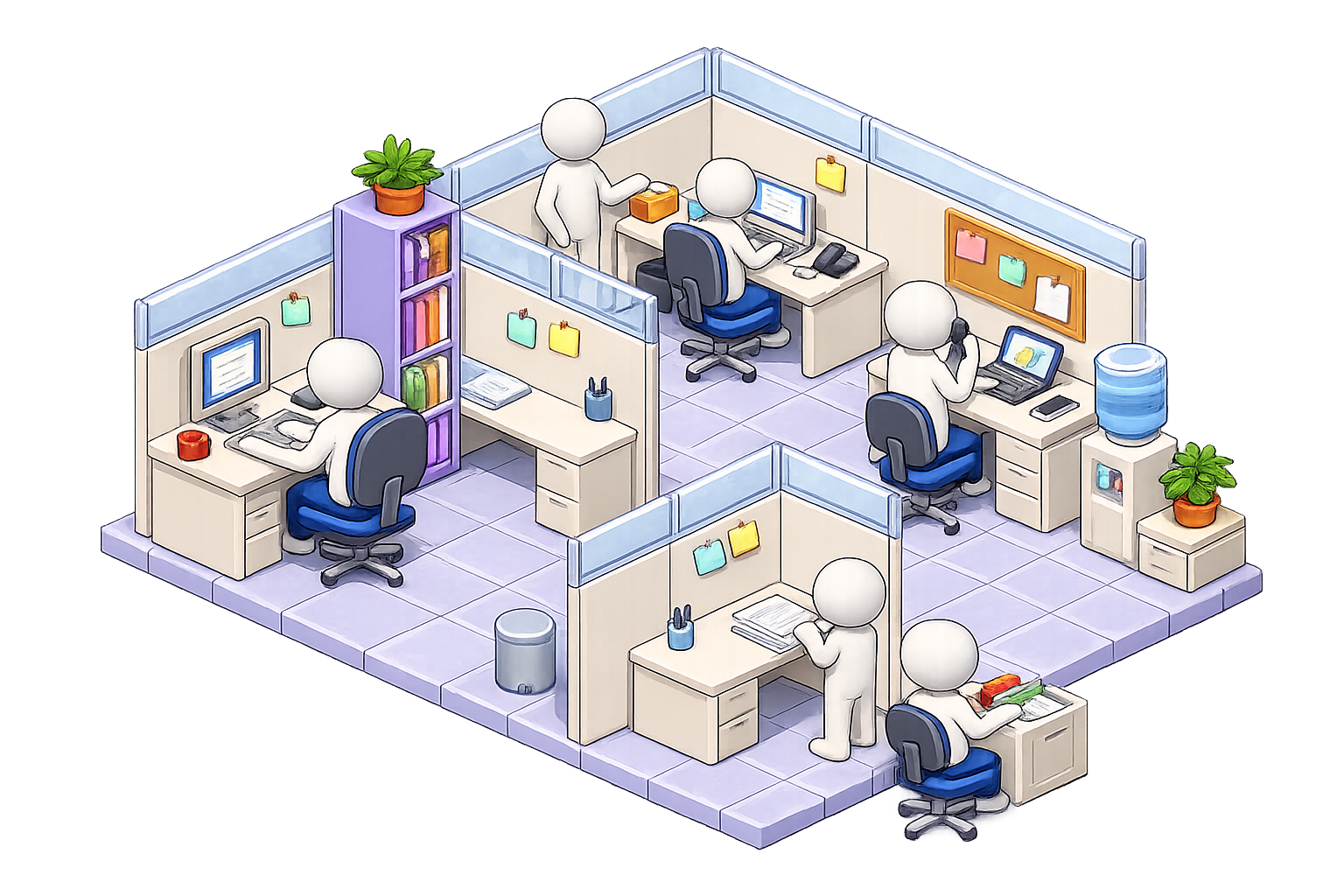 Team discussing next steps